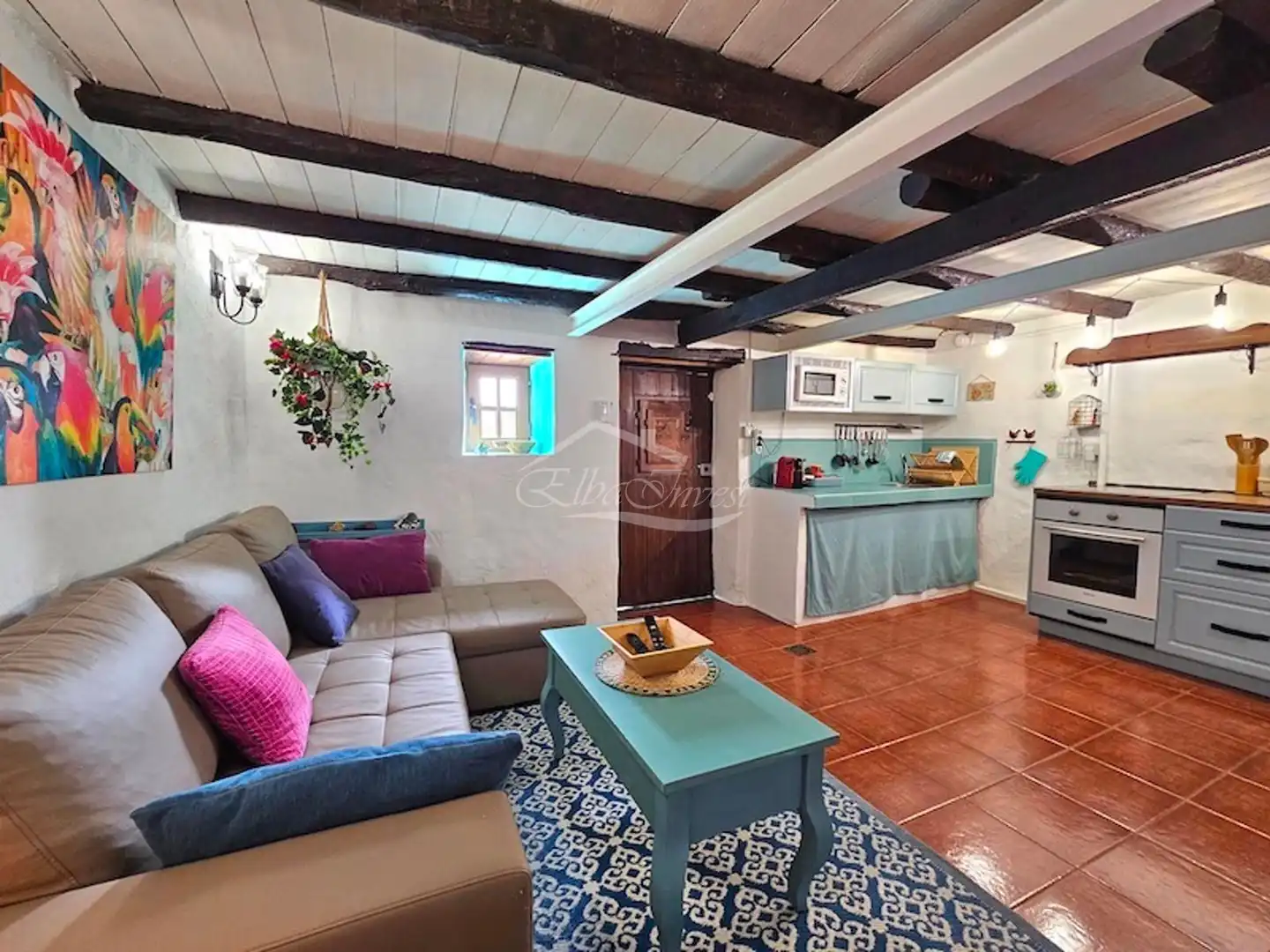 Sala d'estar de Casa o xalet en venda en Granadilla de Abona amb Aire condicionat, Moblat i Rentadora