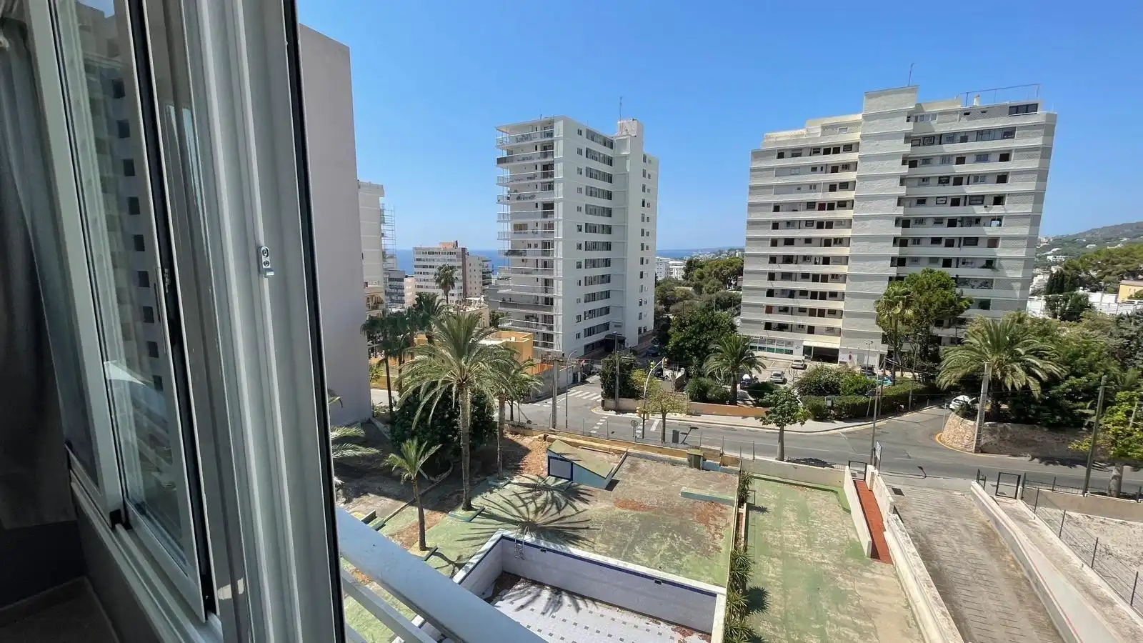 Vista exterior de Estudi de lloguer en  Palma de Mallorca amb Aire condicionat, Calefacció i Terrassa