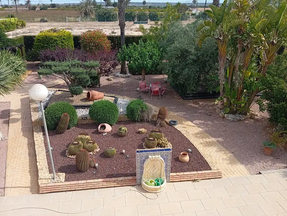 Jardín de Casa o chalet en venta en Elche / Elx con Jardín privado, Terraza y Piscina