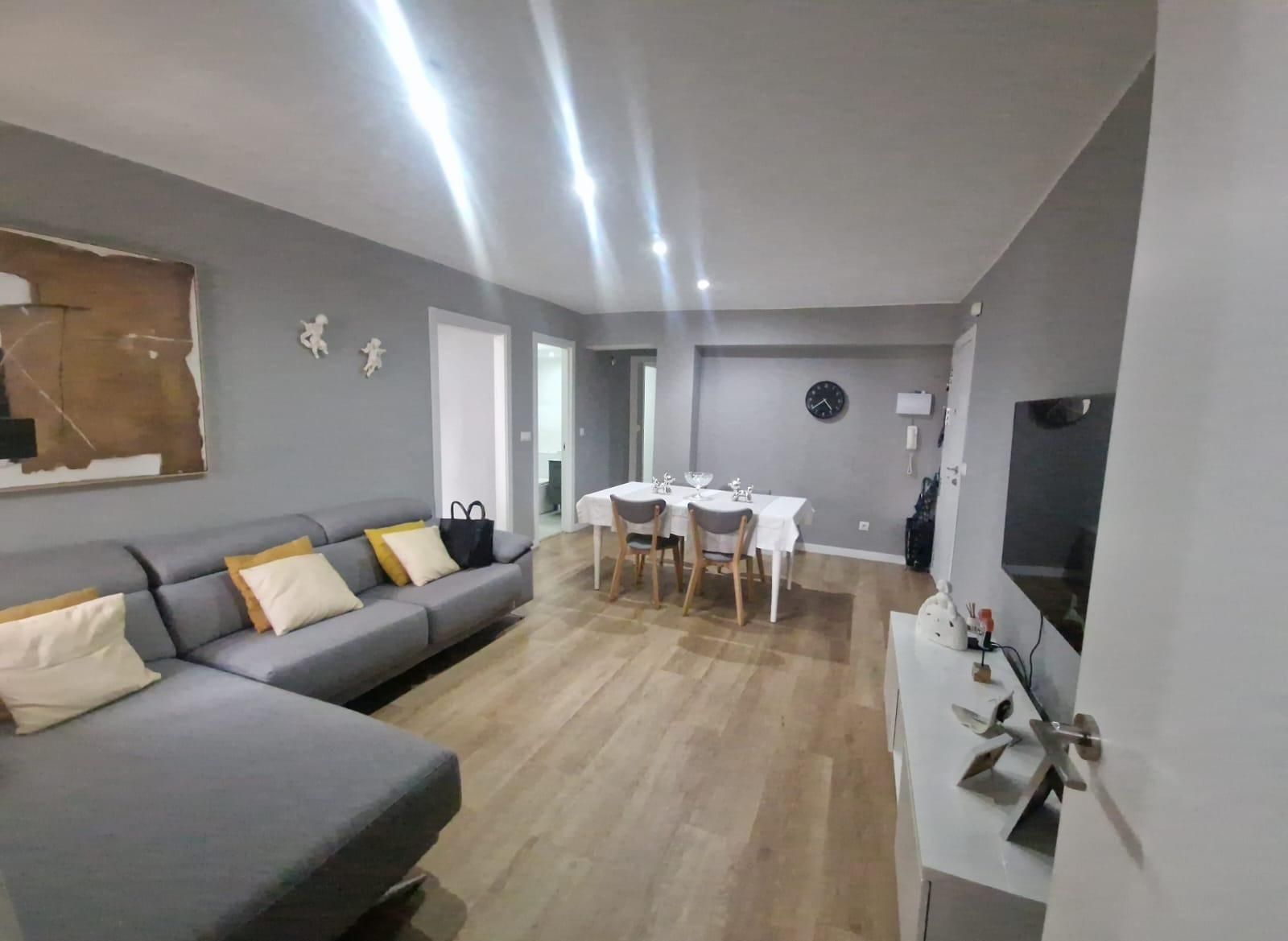 Wohnzimmer von Wohnung zum Verkauf in  Palma de Mallorca mit Klimaanlage und Parkett