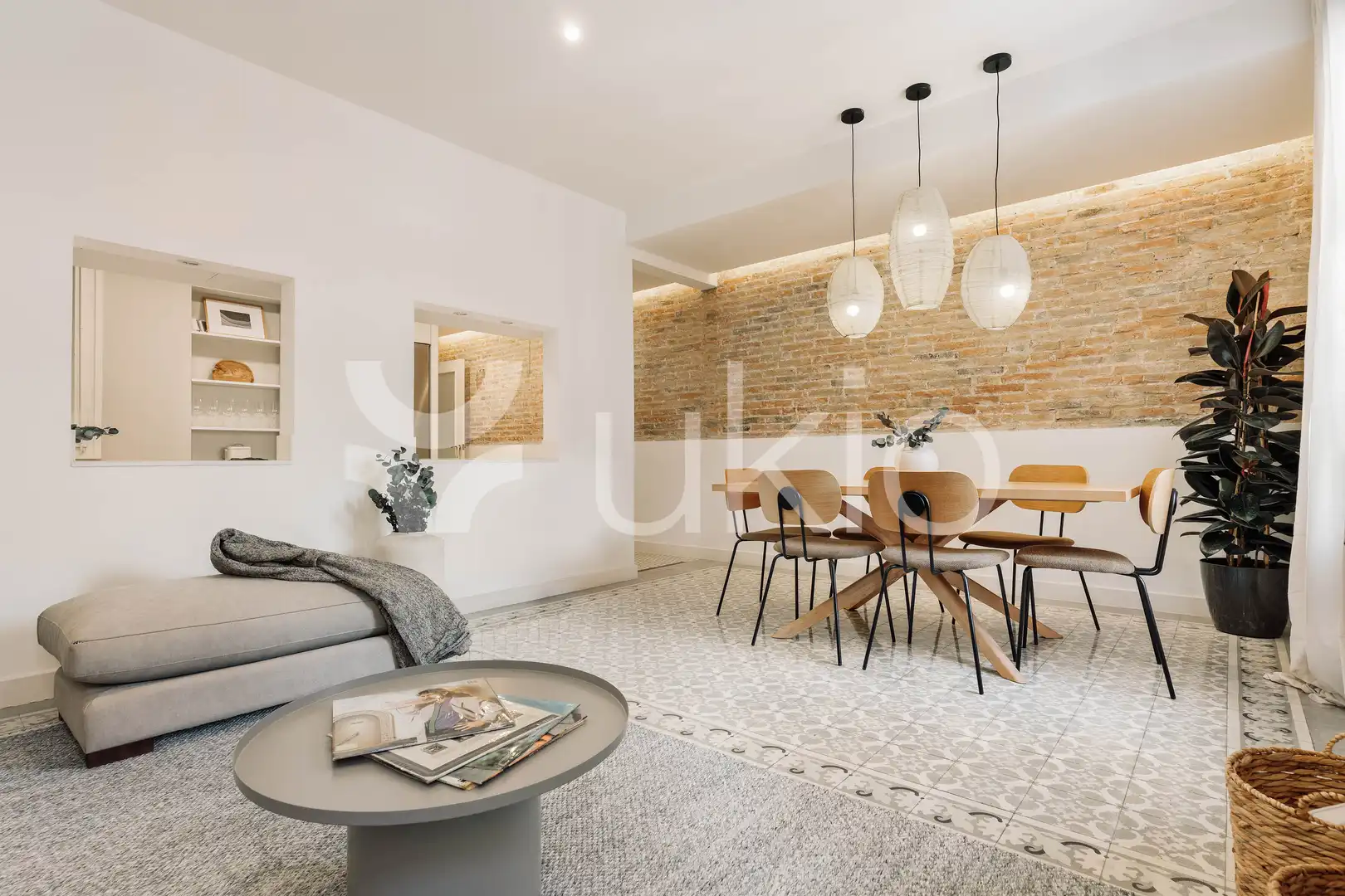 Sala d'estar de Apartament de lloguer en Barcelona amb Aire condicionat, Calefacció i Moblat