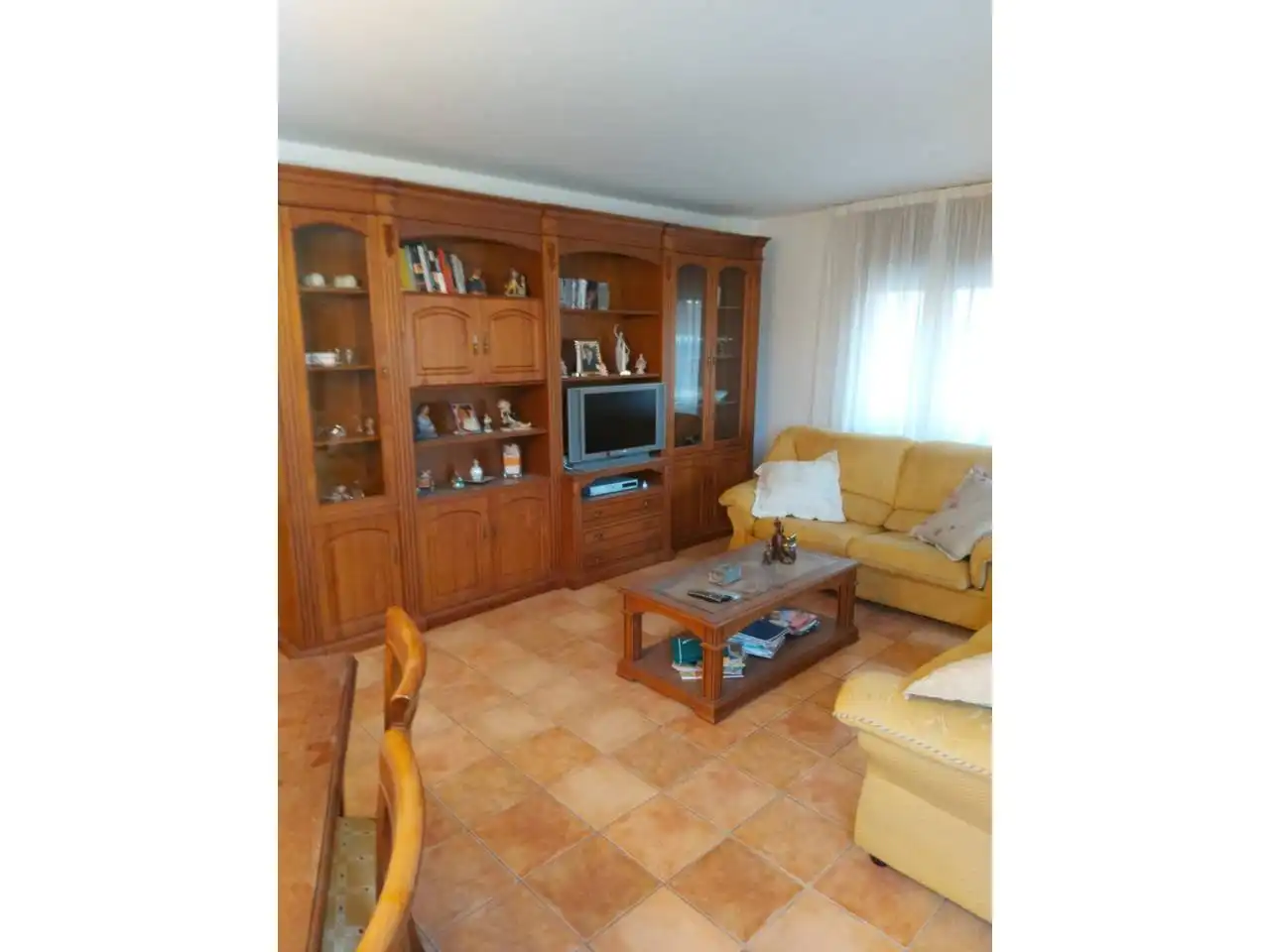 Sala de estar de Piso en venta en Alcolea de Cinca con Aire acondicionado, Calefacción y Terraza
