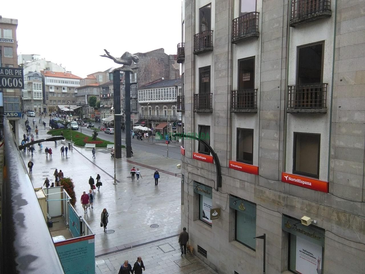 Vista exterior de Oficina de alquiler en Vigo  con Terraza