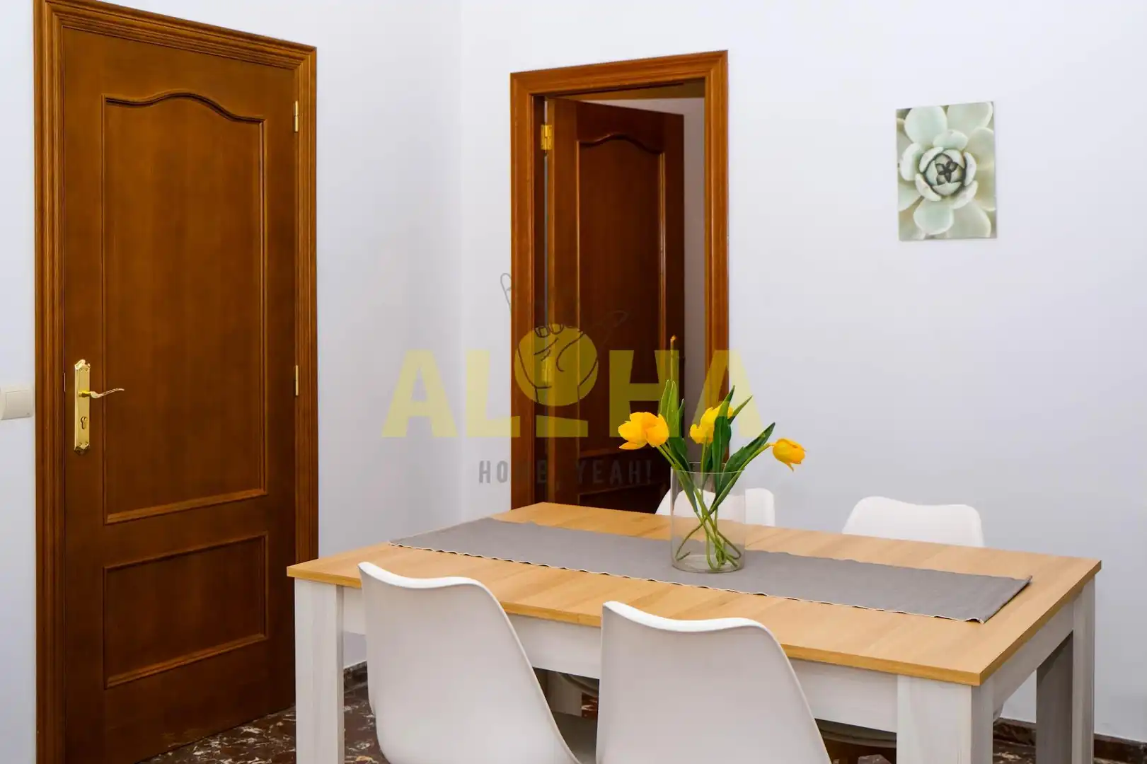 Menjador de Apartament de lloguer en Valencia amb Aire condicionat, Calefacció i Terrassa