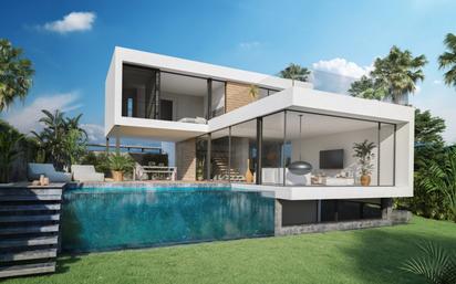 Exterior view of House or chalet for sale in Estepona  with Air Conditioner, Heating and Private garden