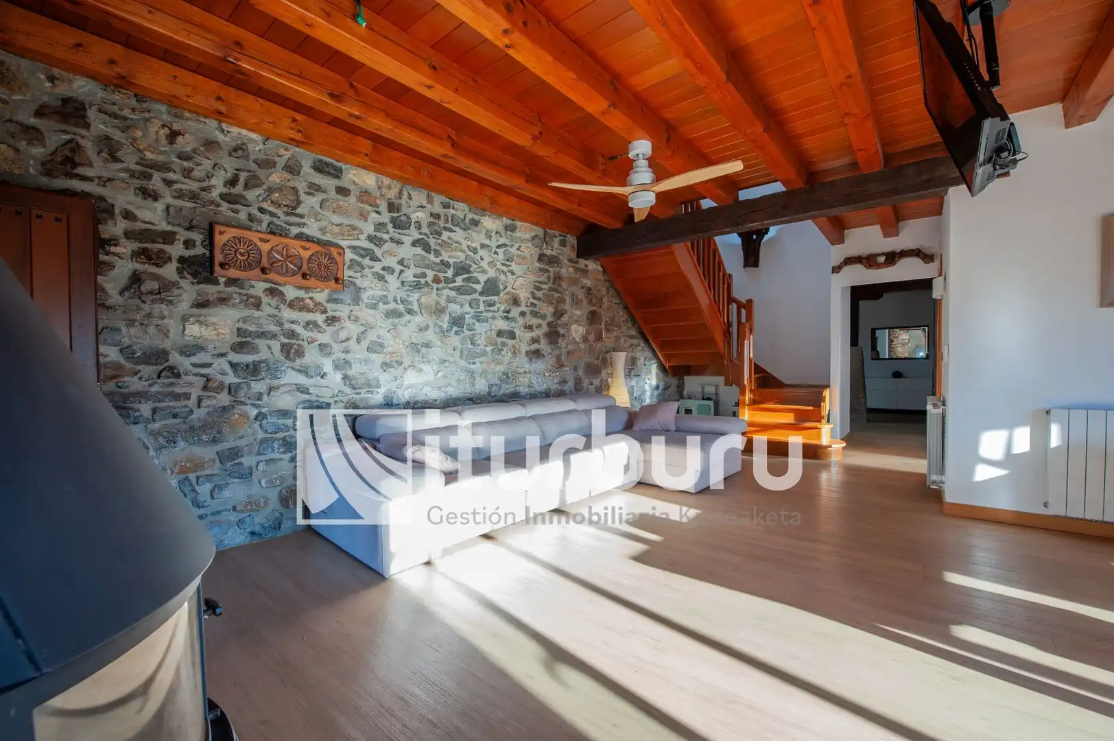 Sala de estar de Casa o chalet en venta en Arrieta, Bizkaia