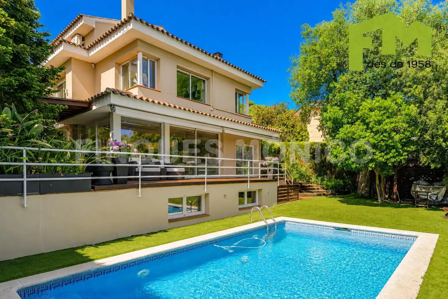 Jardí de Casa o xalet en venda en Teià amb Aire condicionat, Calefacció i Jardí privat