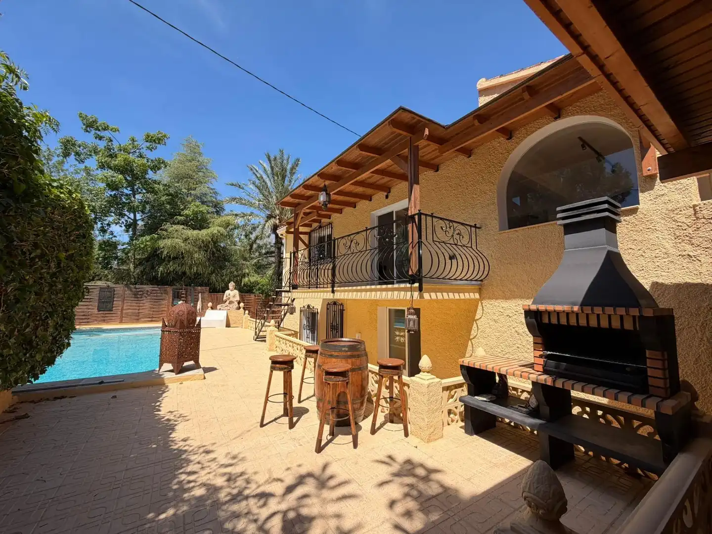 Terraza de Casa o chalet de alquiler en L'Alfàs del Pi con Aire acondicionado, Jardín privado y Piscina
