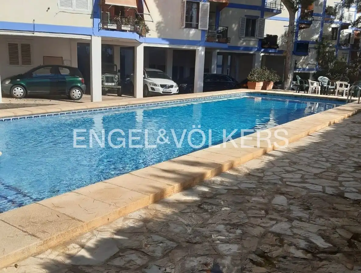 Piscina de Pis de lloguer en Dénia amb Aire condicionat, Calefacció i Terrassa