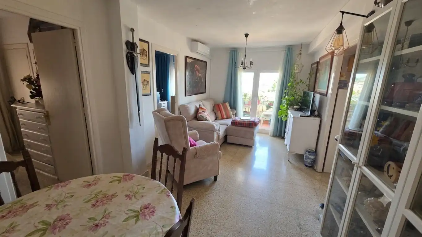 Sala de estar de Piso en venta en Málaga con Aire acondicionado y Terraza