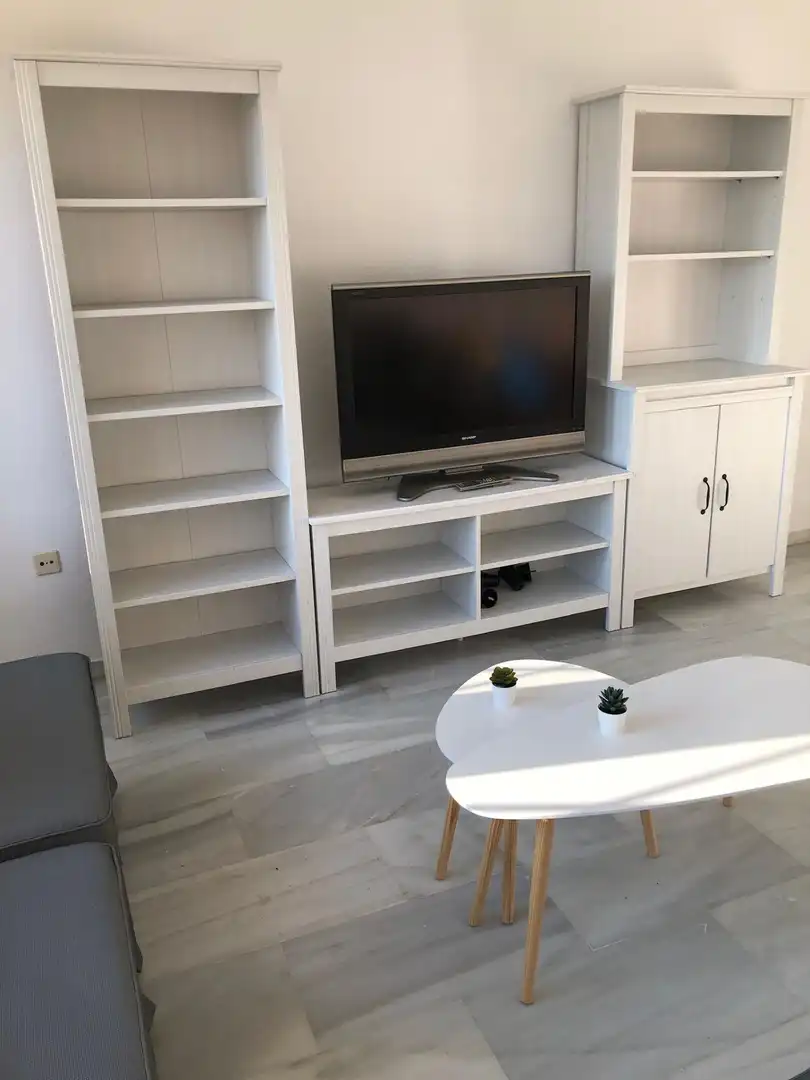 Sala d'estar de Pis en venda en Málaga amb Terrassa i Moblat