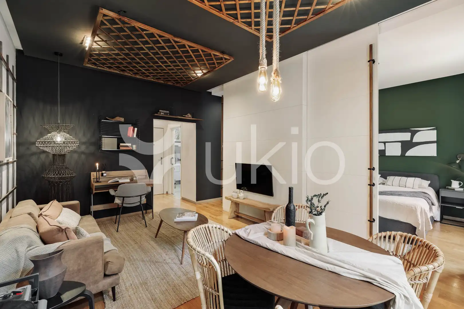 Mini appartamento con terrazza in affitto a Carrer del Consell de Cent, imagen 13