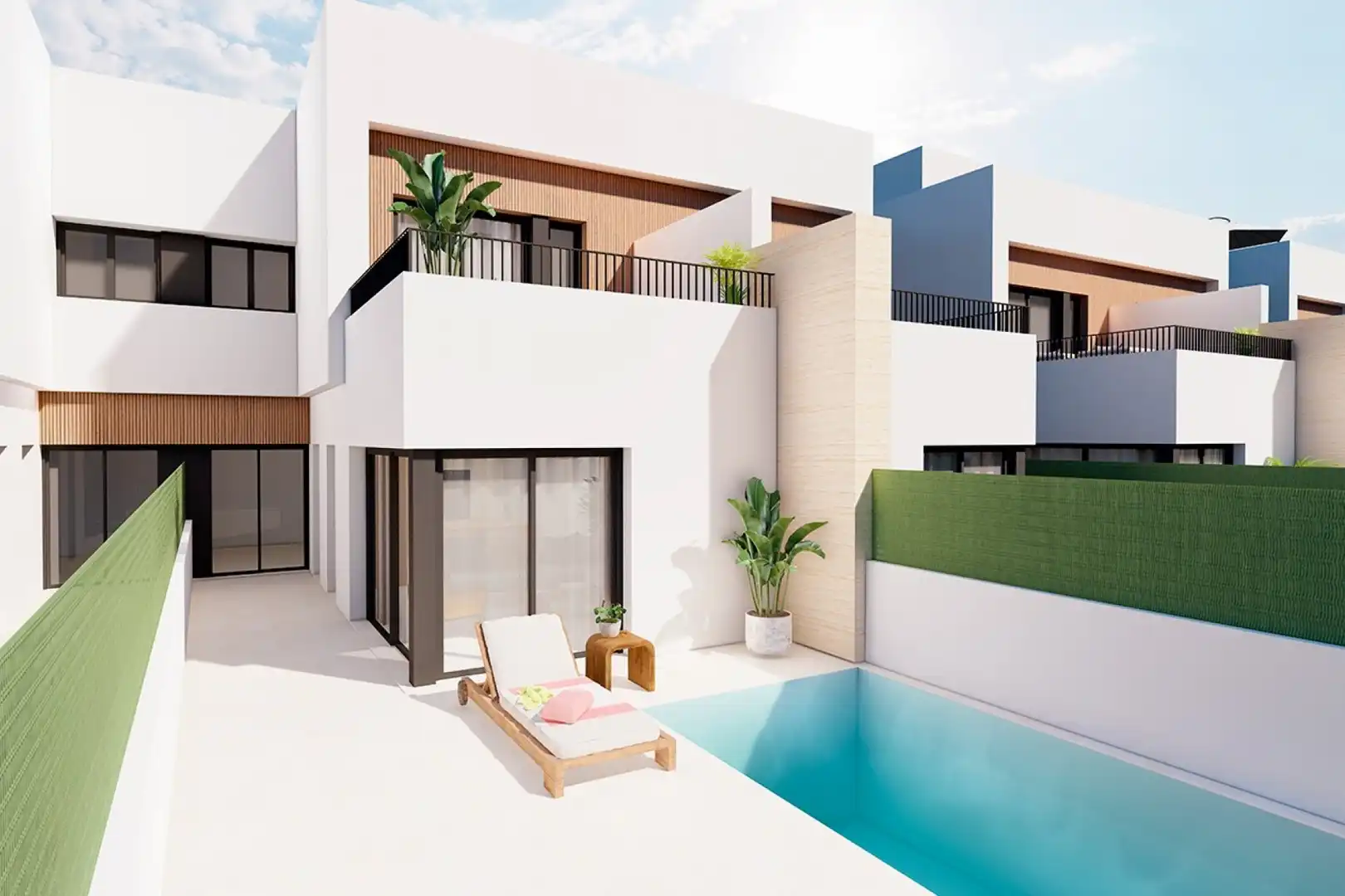 Vista exterior de Pis en venda en Los Alcázares amb Aire condicionat, Jardí privat i Terrassa