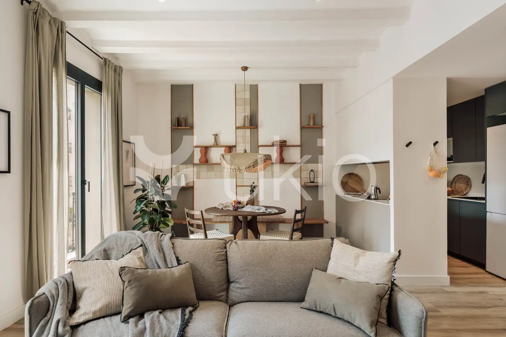 Wohnzimmer von Wohnungen zur Miete in Barcelona mit Klimaanlage, Heizung und Möbliert