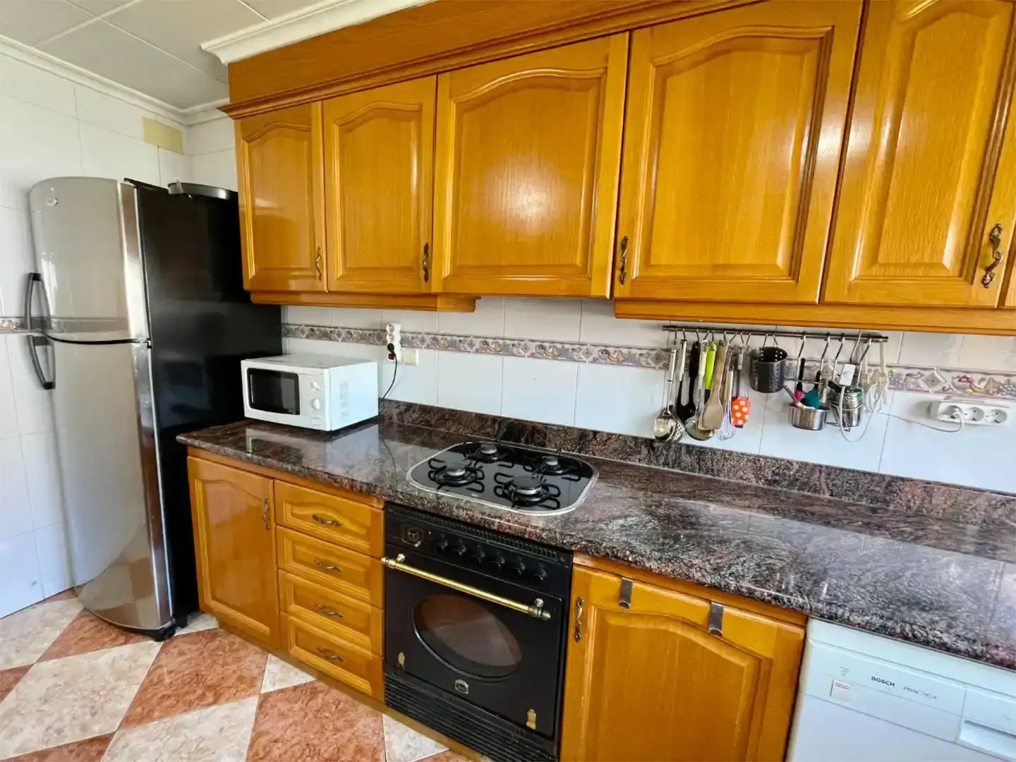 Cocina de Piso en venta en Castelló de Rugat con Aire acondicionado, Trastero y Amueblado