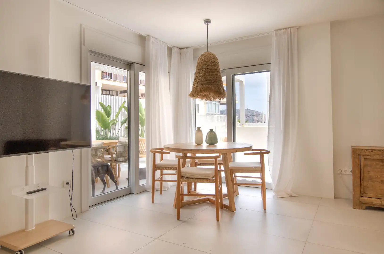 Dining room of Duplexes for rent in Jávea / Xàbia  with Air Conditioner, Heating and Terrace