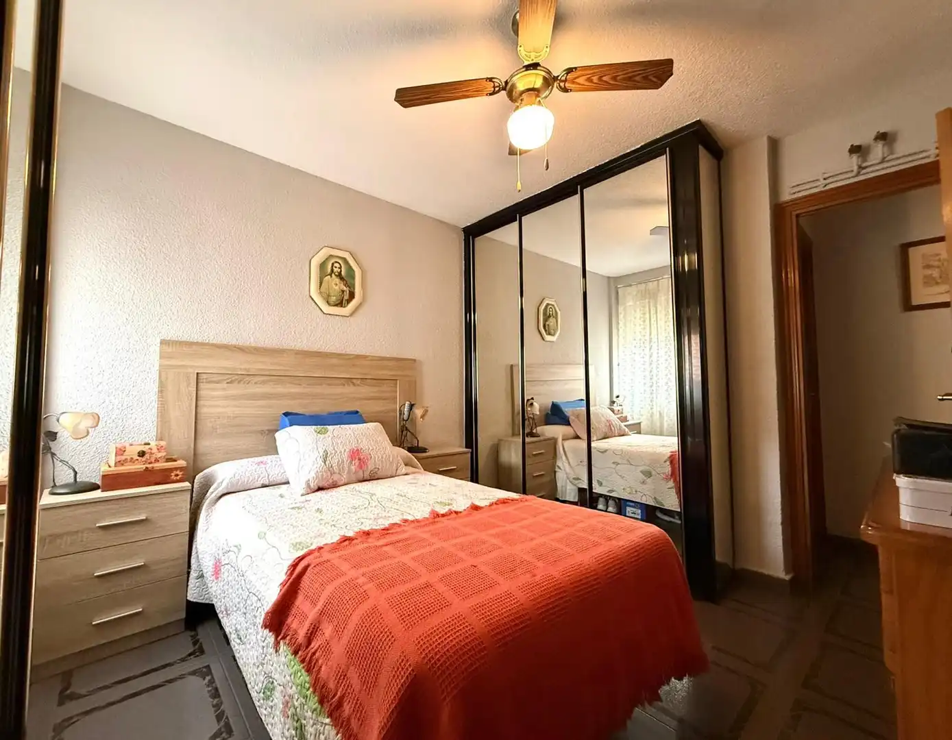 Bedroom of Flat for sale in Getafe  with Air Conditioner, Heating and Furnished
