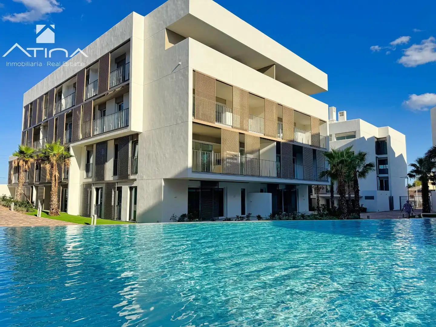 Piscina de Apartament en venda en Jávea / Xàbia amb Aire condicionat, Jardí privat i Terrassa