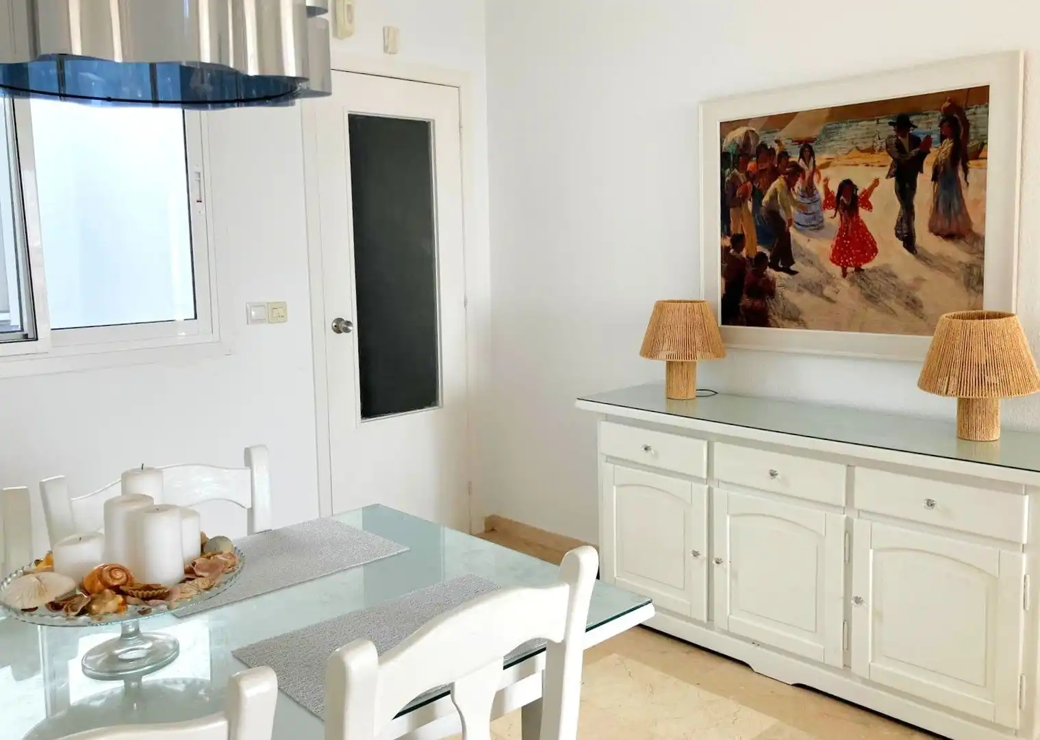 Menjador de Casa adosada en venda en Isla Cristina amb Aire condicionat, Terrassa i Traster
