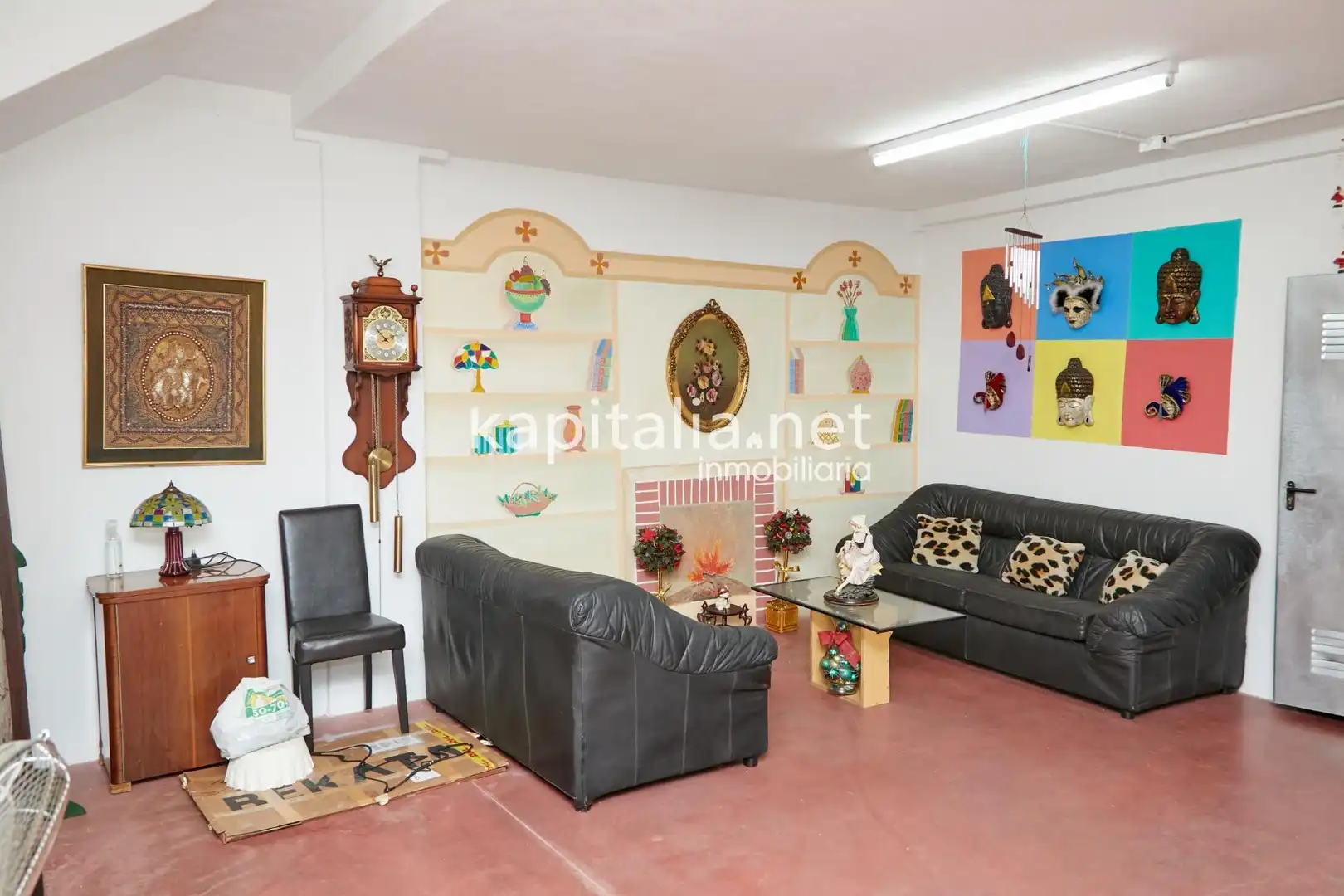 Sala de estar de Casa adosada en venta en Albaida con Aire acondicionado, Terraza y Trastero