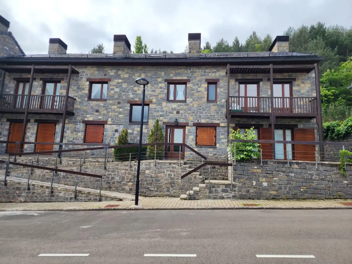 Exterior view of Flat for sale in Castiello de Jaca  with Heating, Terrace and Storage room