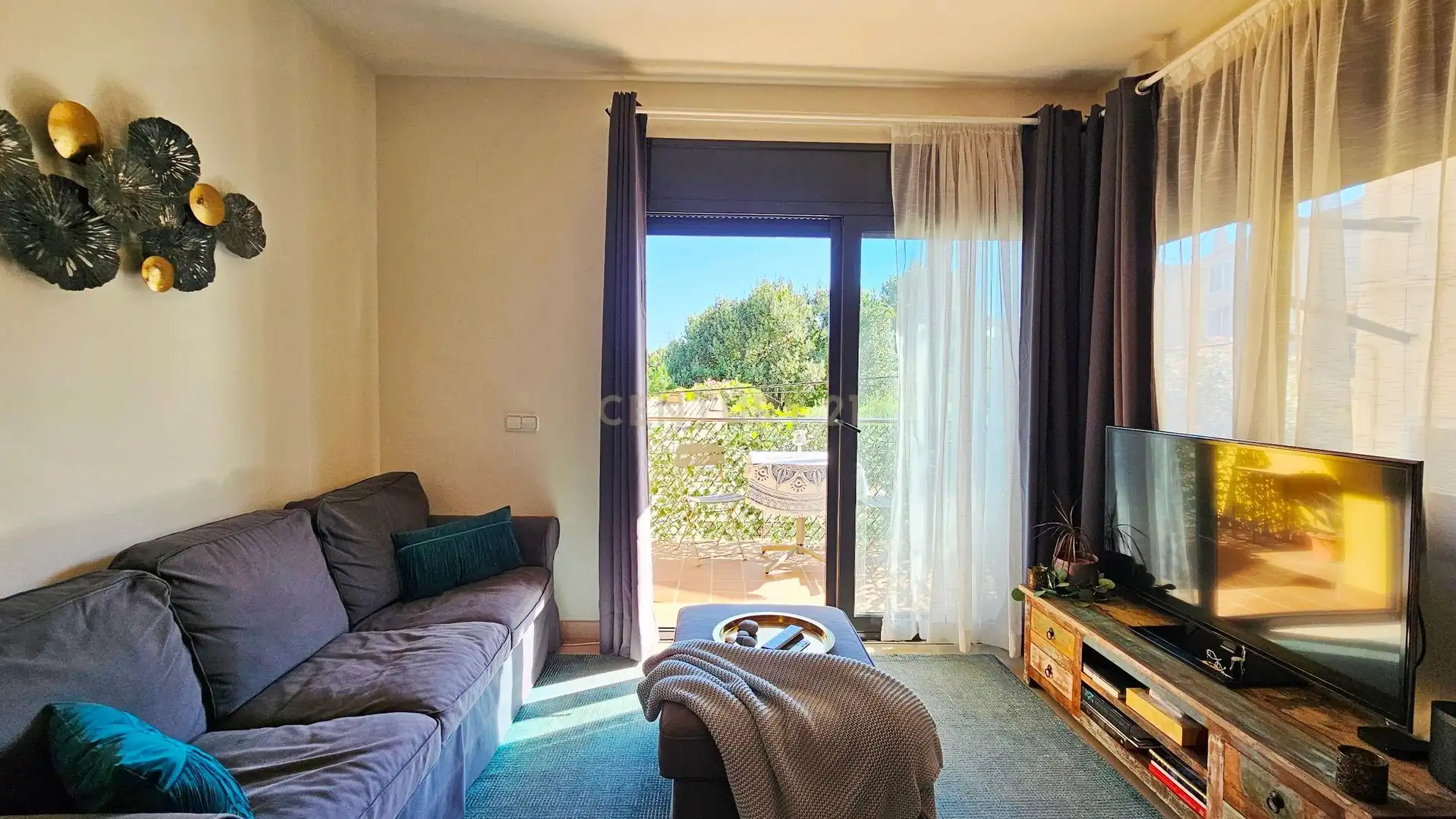 Sala d'estar de Apartament en venda en Llançà amb Forn, Rentadora i Microones