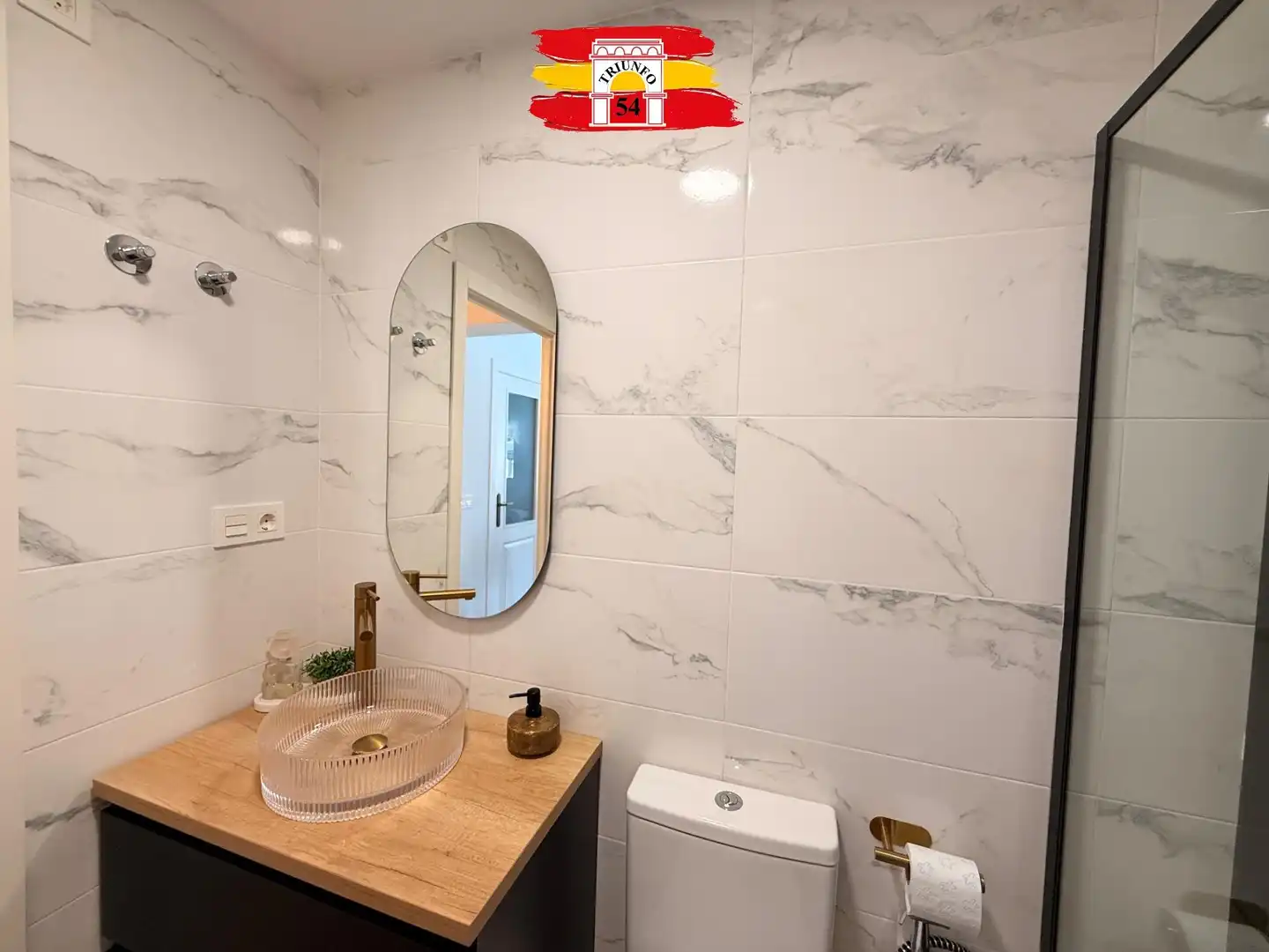 Badezimmer von Haus oder Chalet zum Verkauf in Pilar de la Horadada mit Klimaanlage, Privatgarten und Schwimmbad