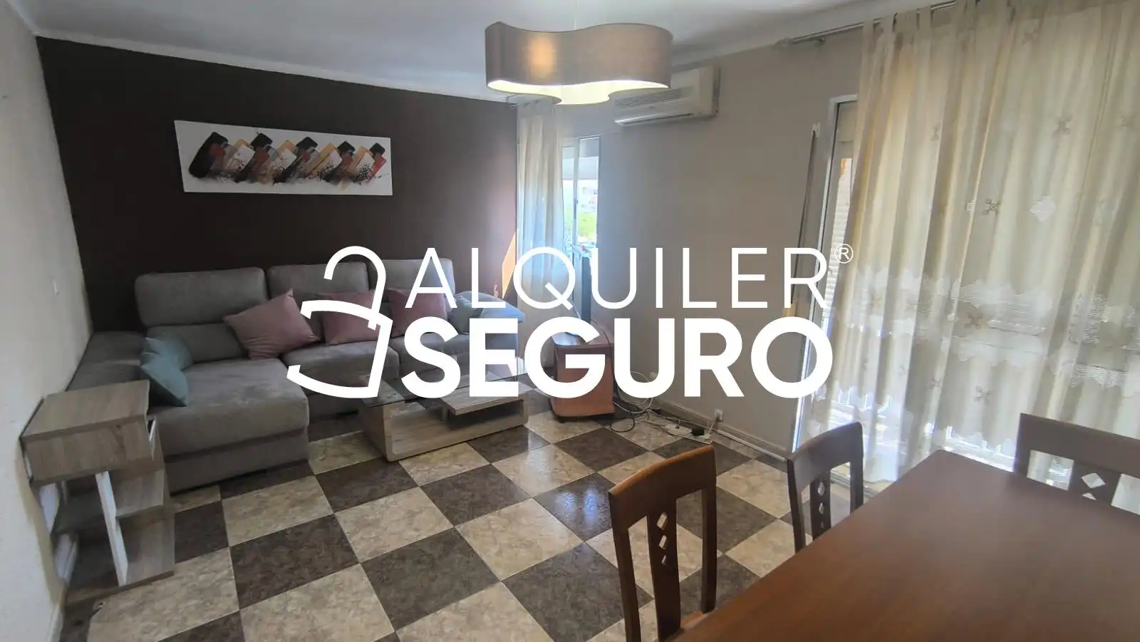 Wohnzimmer von Wohnung zur Miete in Sevilla mit Klimaanlage und Möbliert