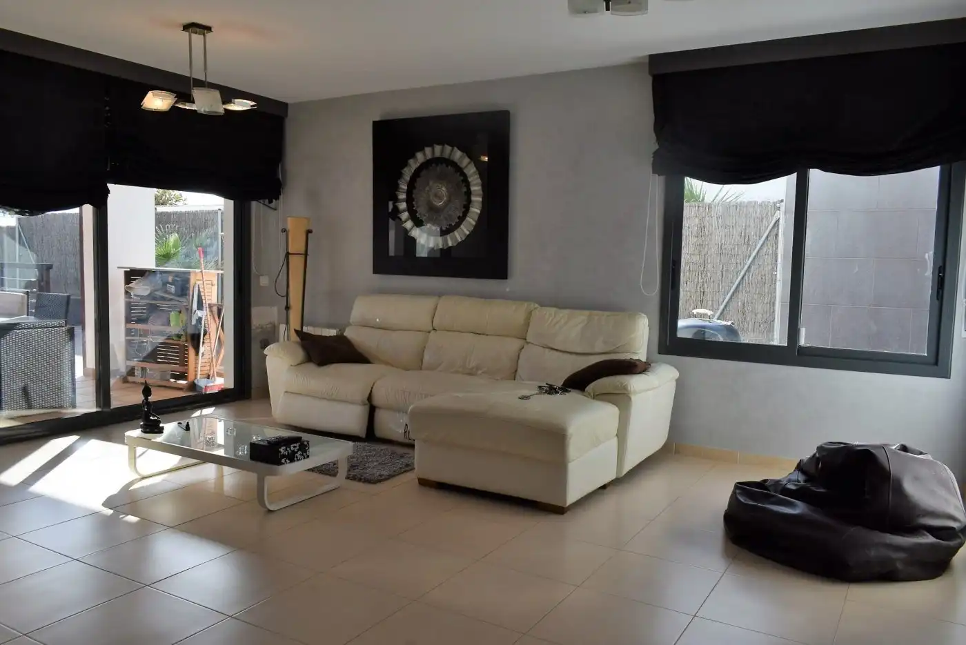 Sala d'estar de Casa adosada en venda en Calafell amb Calefacció, Jardí privat i Terrassa