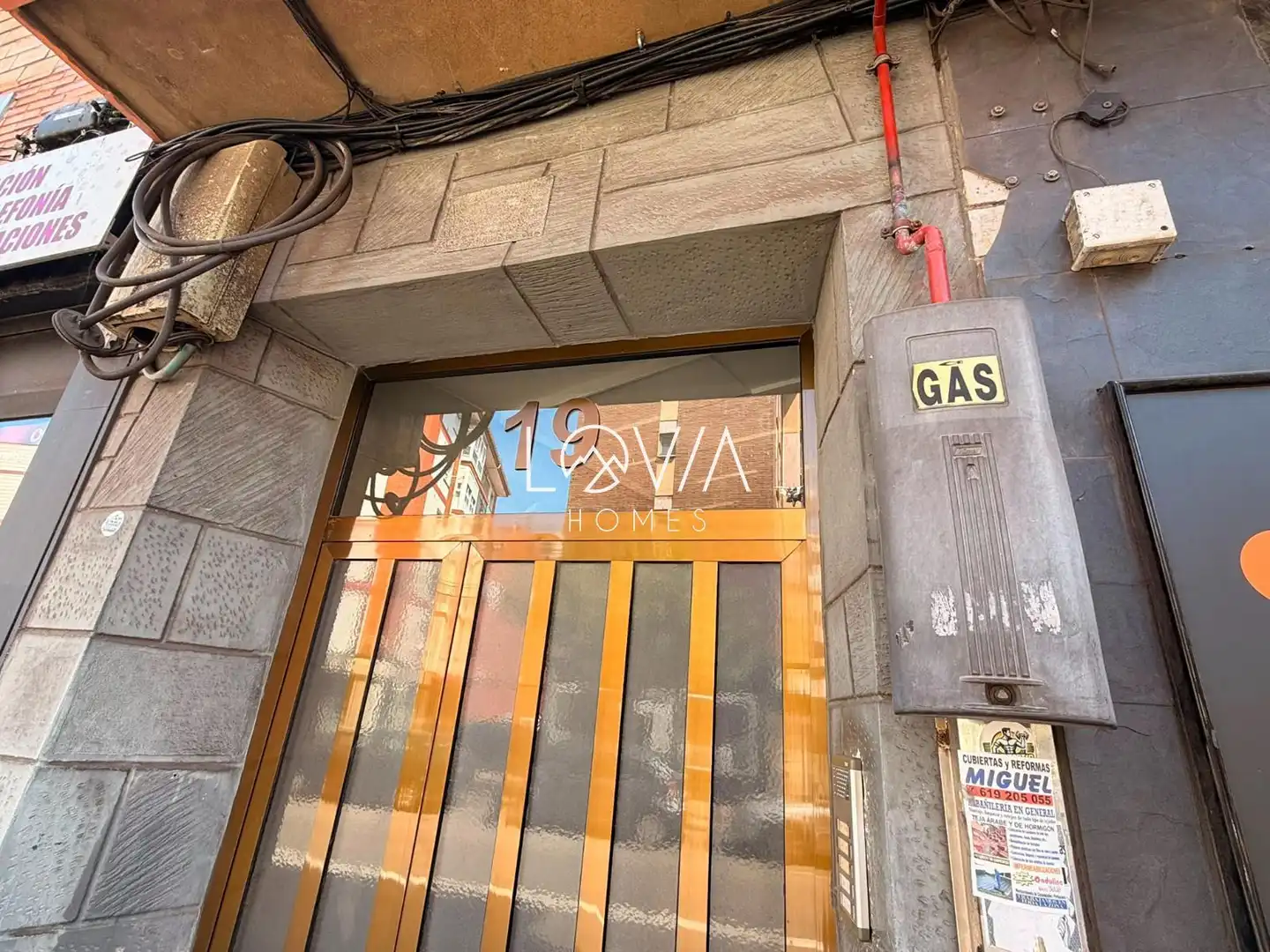 Vista exterior de Pis en venda en Gijón 
