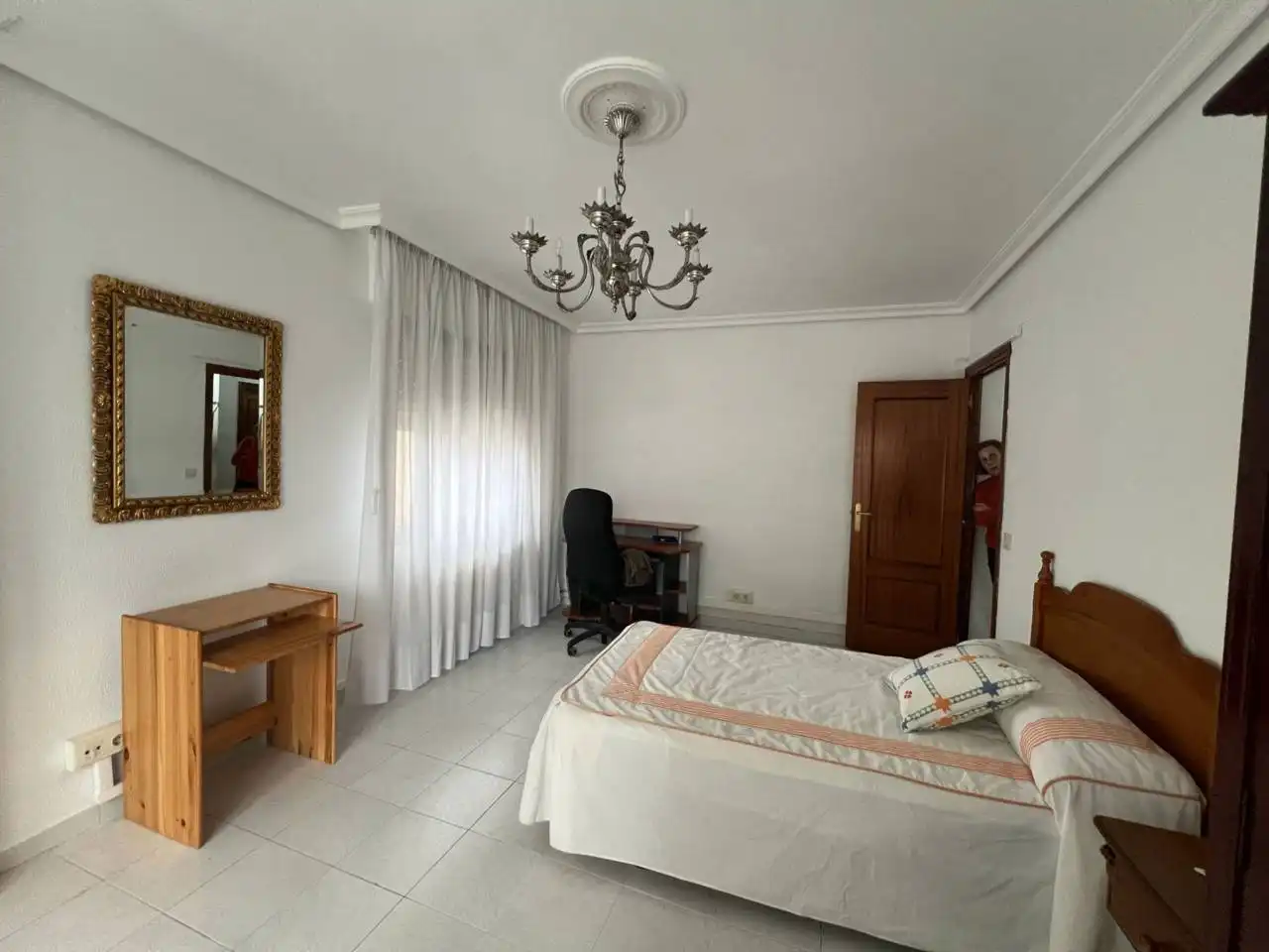 Bedroom of Flat for rent in Toledo  with Air Conditioner, Heating and Parquet flooring