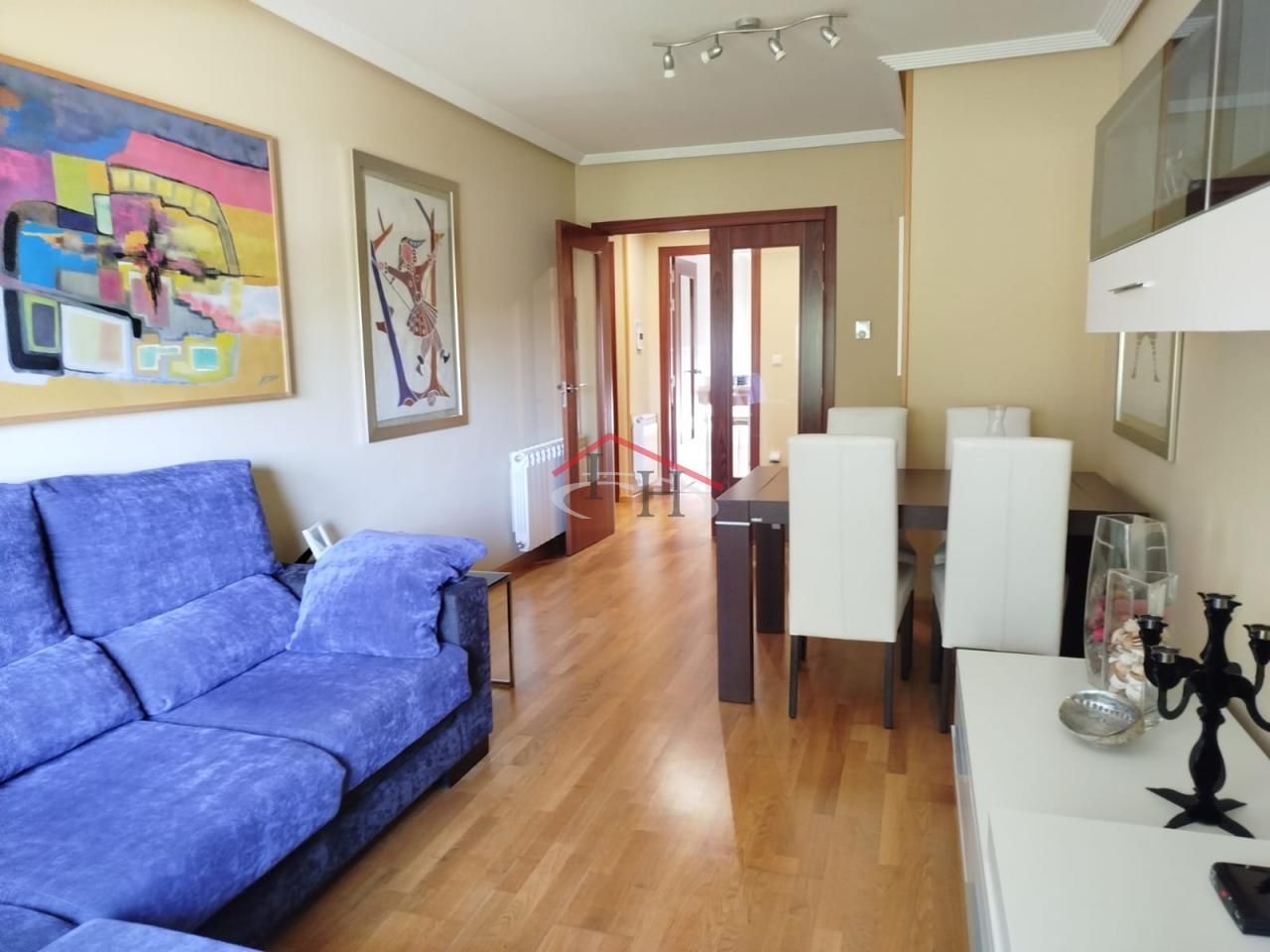 Living room of Apartment for sale in San Andrés del Rabanedo  with Heating, Parquet flooring and Terrace