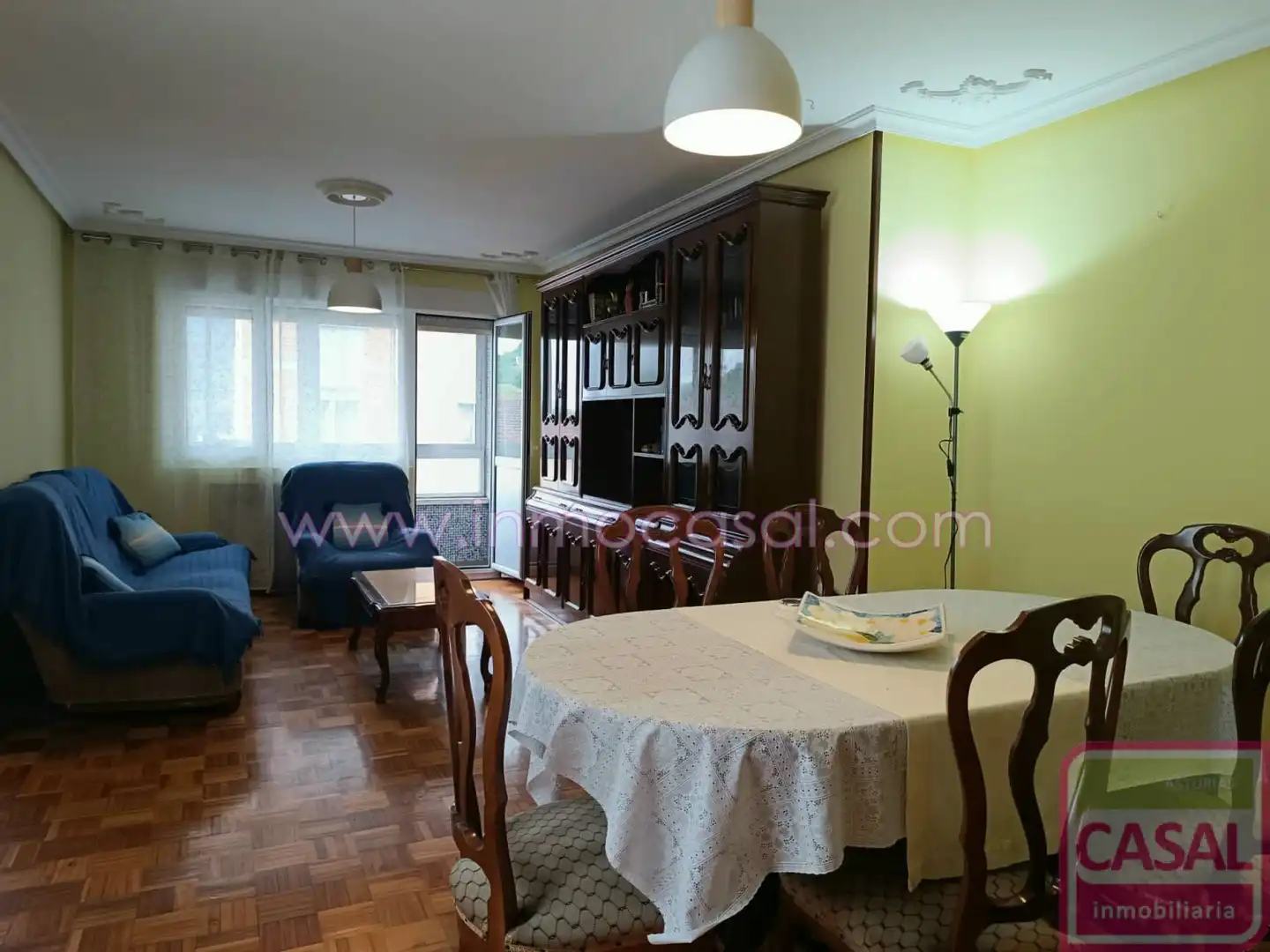 Living room of Flat for rent in Aller  with Heating, Terrace and Storage room