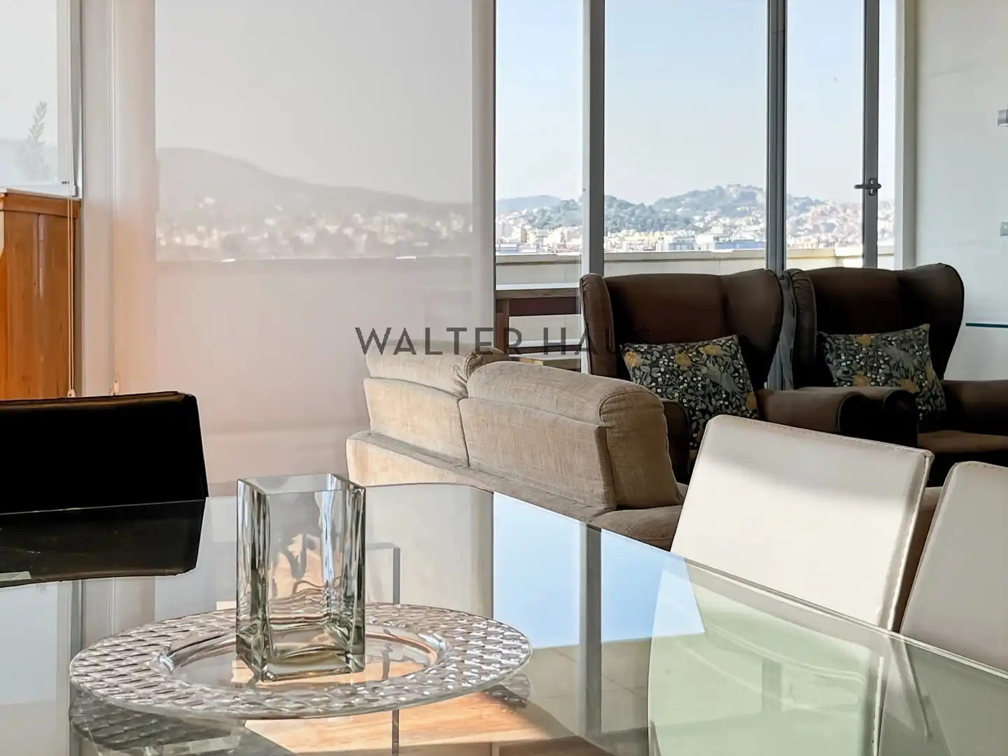 Wohnzimmer von Wohnung zur Miete in Barcelona mit Klimaanlage, Heizung und Möbliert