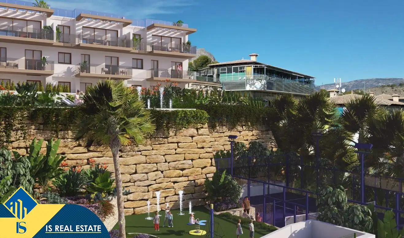 Vista exterior de Casa o chalet en venta en La Nucia con Terraza y Piscina