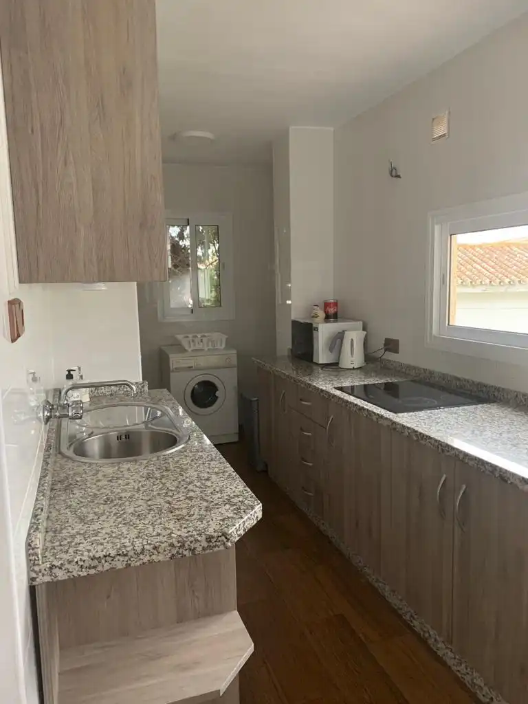 Kitchen of Flat for rent in Benalmádena  with Terrace, Washing machine and Microwave