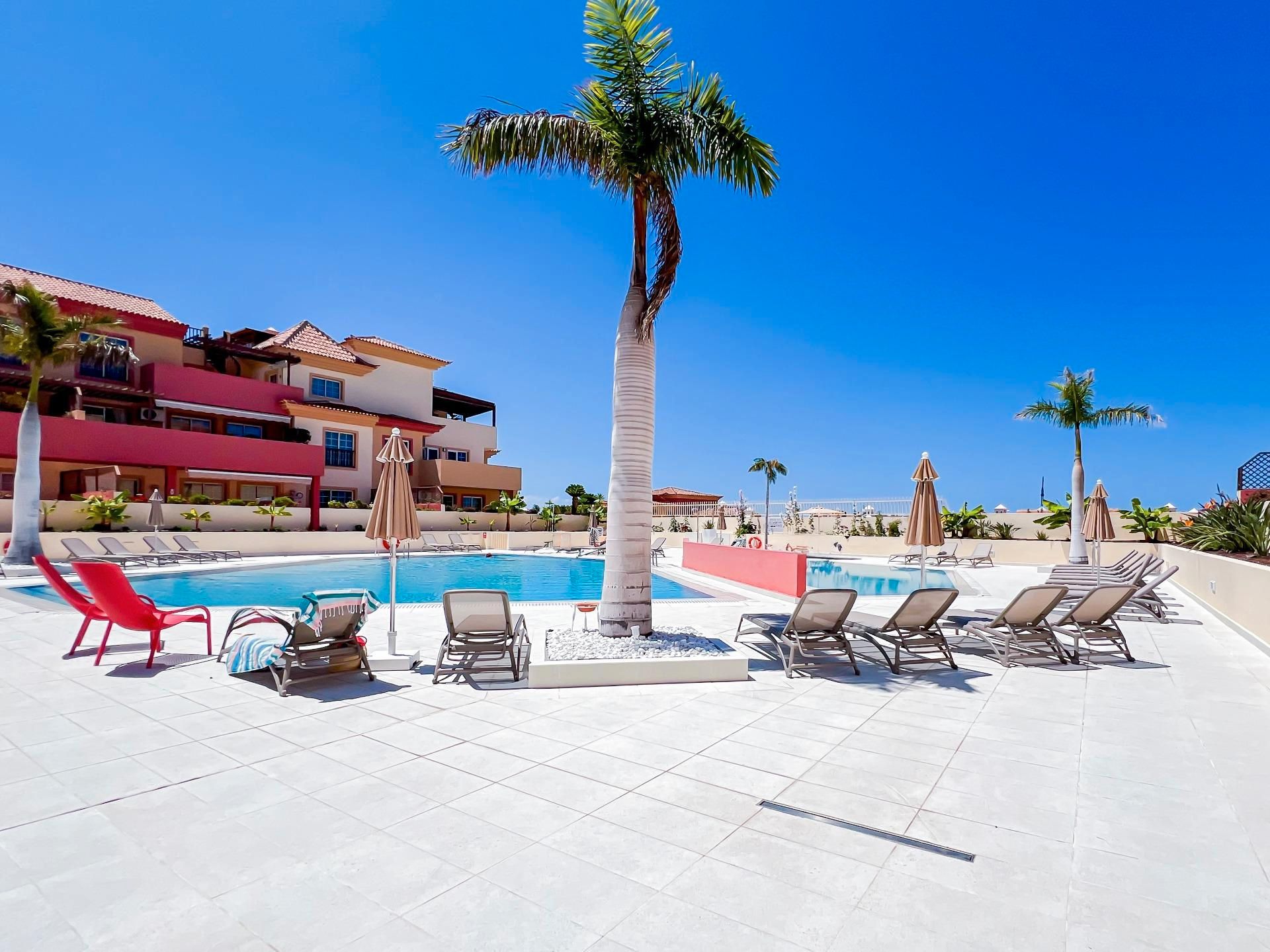 Swimming pool of Apartments for sale in Adeje  with Air Conditioner, Terrace and Furnished