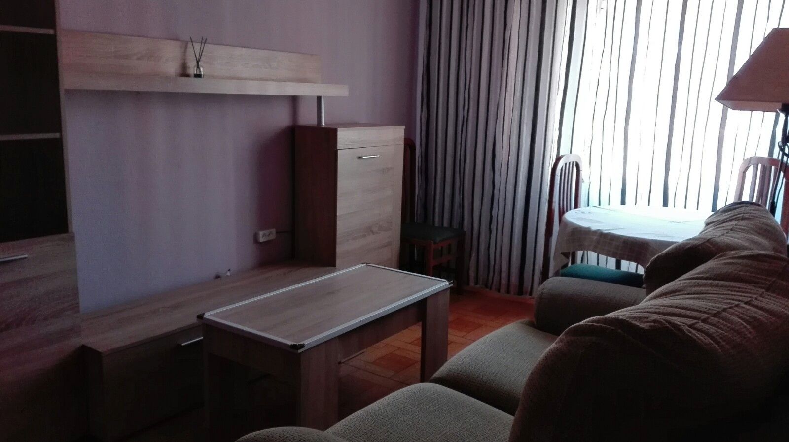 Living room of Flat for sale in Avilés  with Heating, Terrace and Furnished