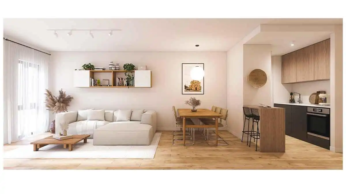 Wohnzimmer von Wohnung zum Verkauf in Madrid mit Heizung, Schwimmbad und Möbliert