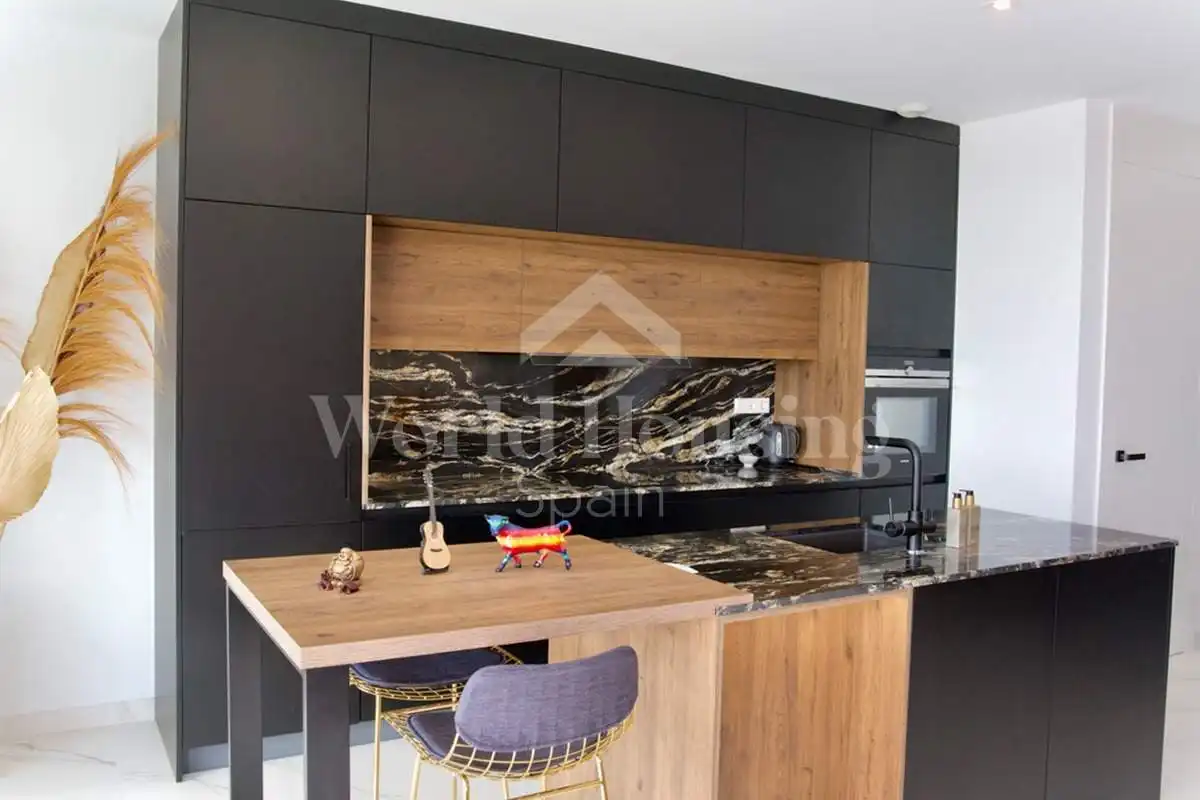 Cocina de Apartamento en venta en Santa Pola con Aire acondicionado, Calefacción y Terraza