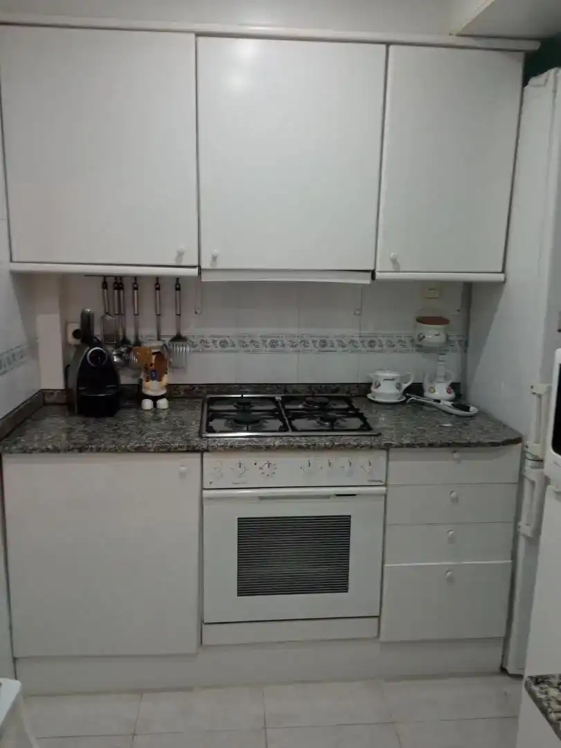 Kitchen of Flat for sale in Cabrera de Mar  with Swimming Pool and Furnished