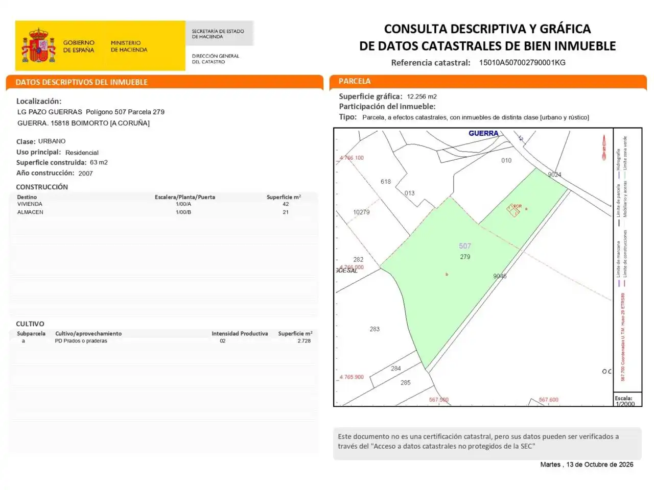 Außenansicht von Wohnung zum Verkauf in Boimorto, A Coruña