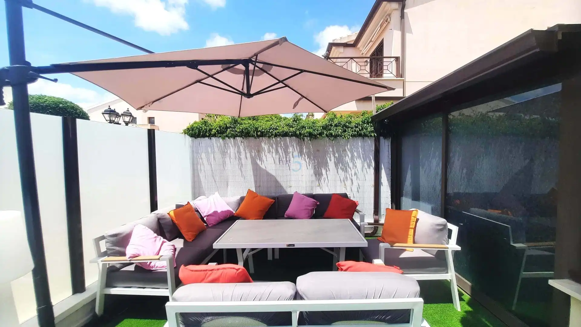 Terrasse von Einfamilien-Reihenhaus zum Verkauf in Torre-Pacheco mit Klimaanlage, Heizung und Terrasse