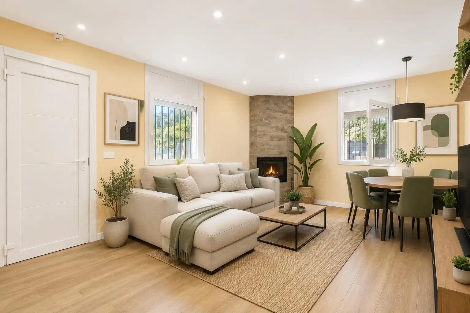 Sala de estar de Casa o chalet en venta en Piera con Aire acondicionado, Calefacción y Jardín privado