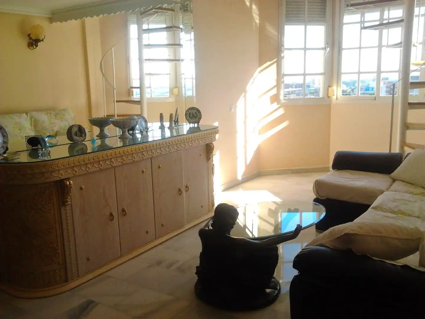 Living room of Flat for rent in Málaga  with Furnished