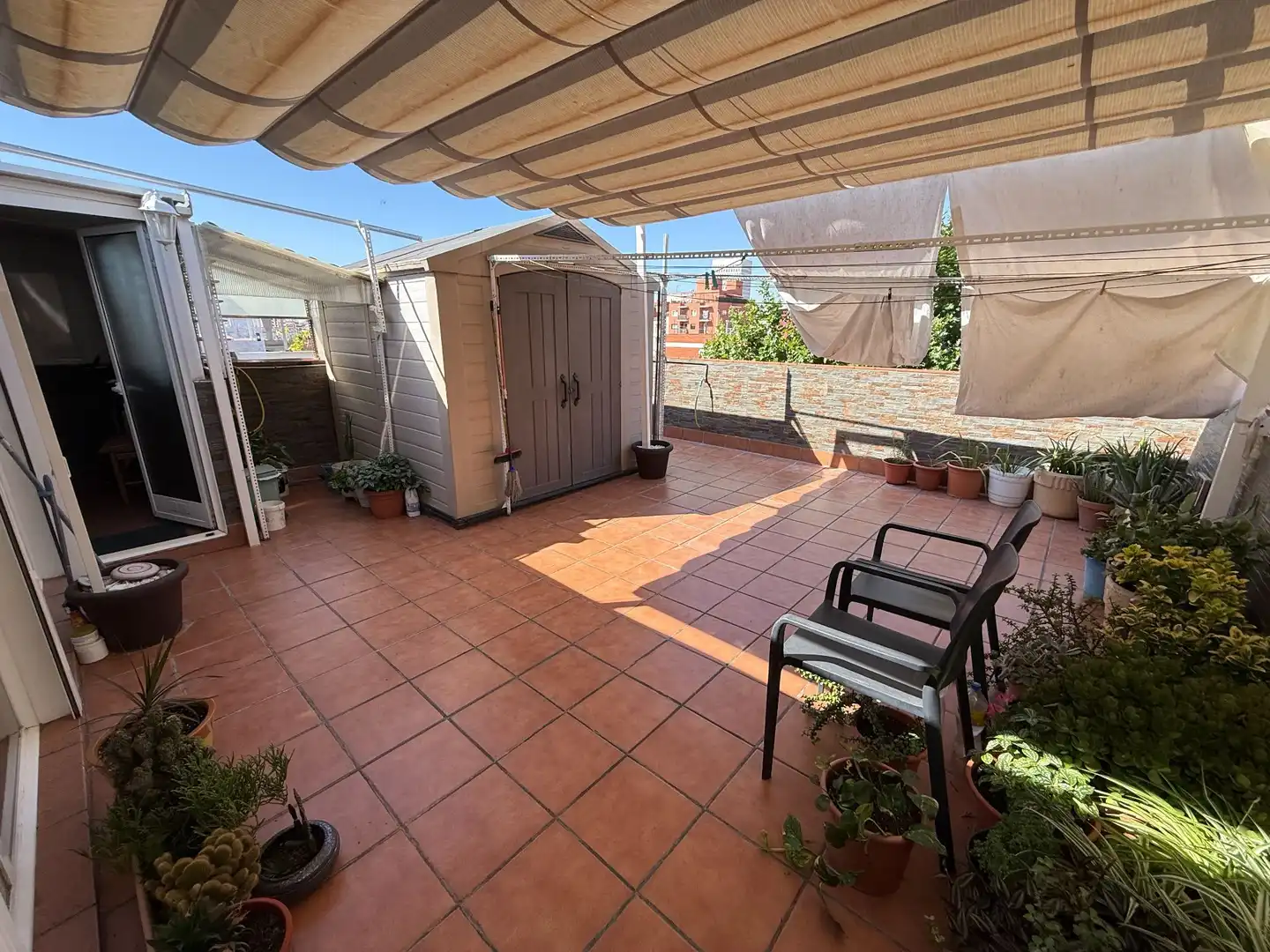 Terrace of Flat for sale in Santa Coloma de Gramenet  with Air Conditioner, Heating and Terrace