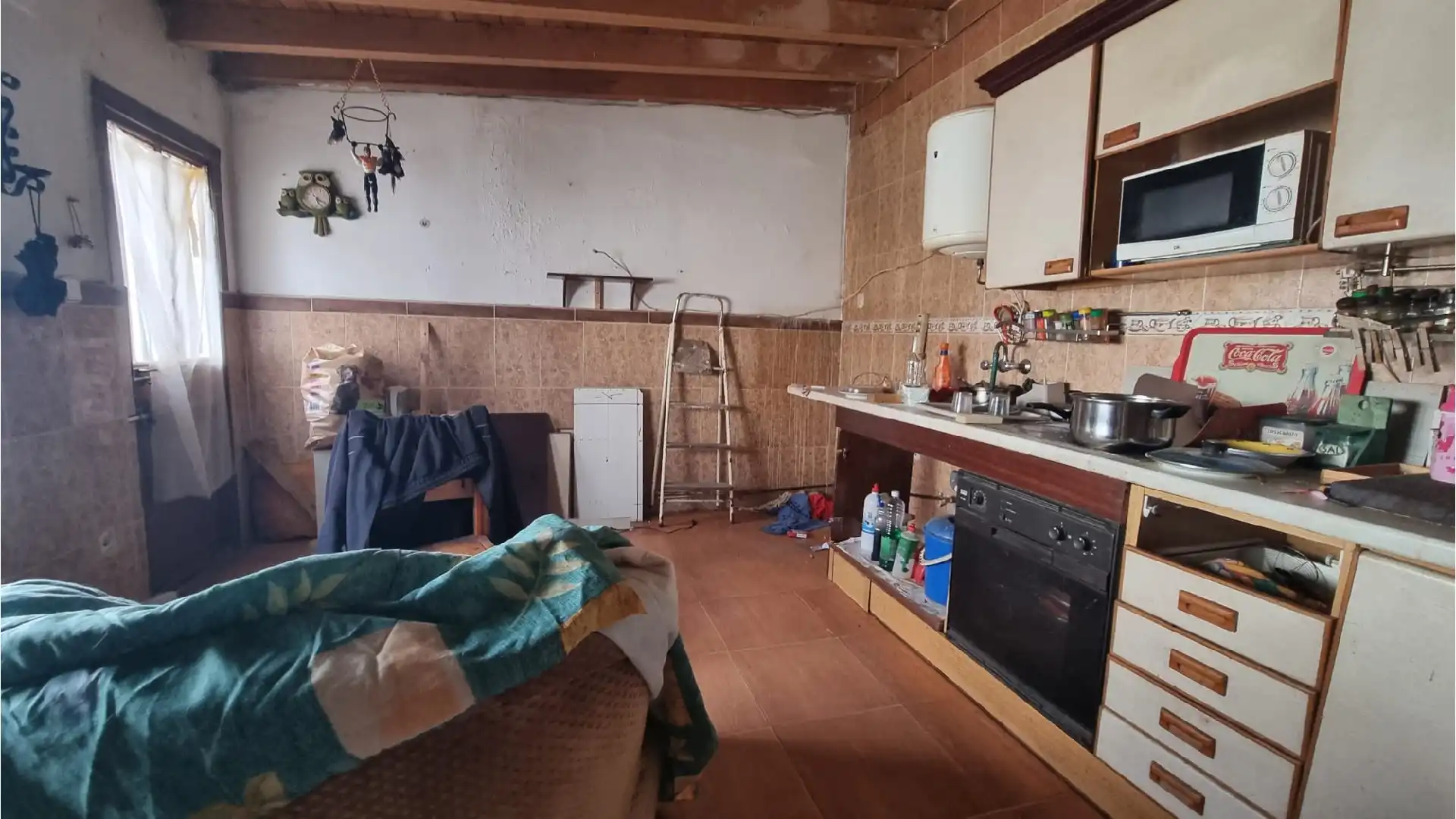 Cuina de Casa o xalet en venda en Villarramiel amb Terrassa i Moblat