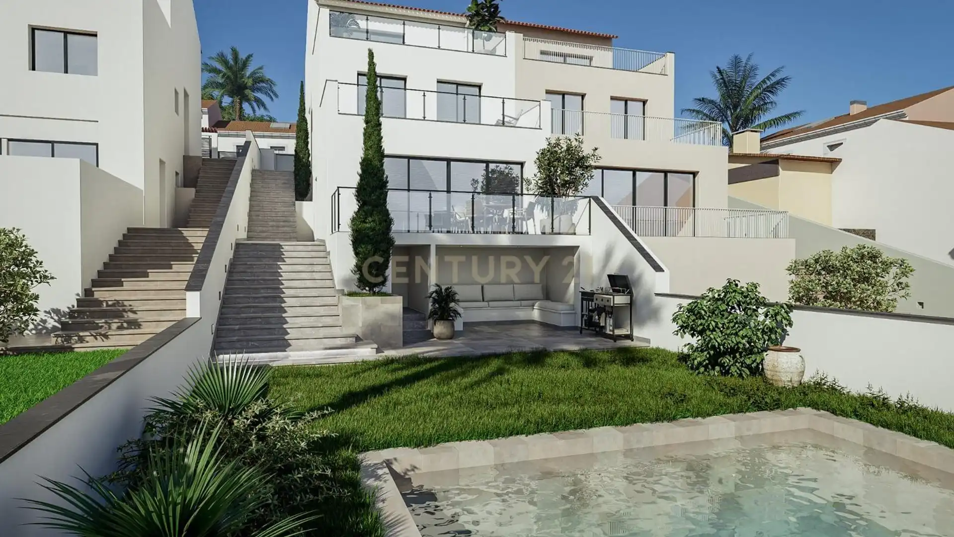 Vista exterior de Casa o chalet en venta en Calafell con Aire acondicionado, Jardín privado y Piscina