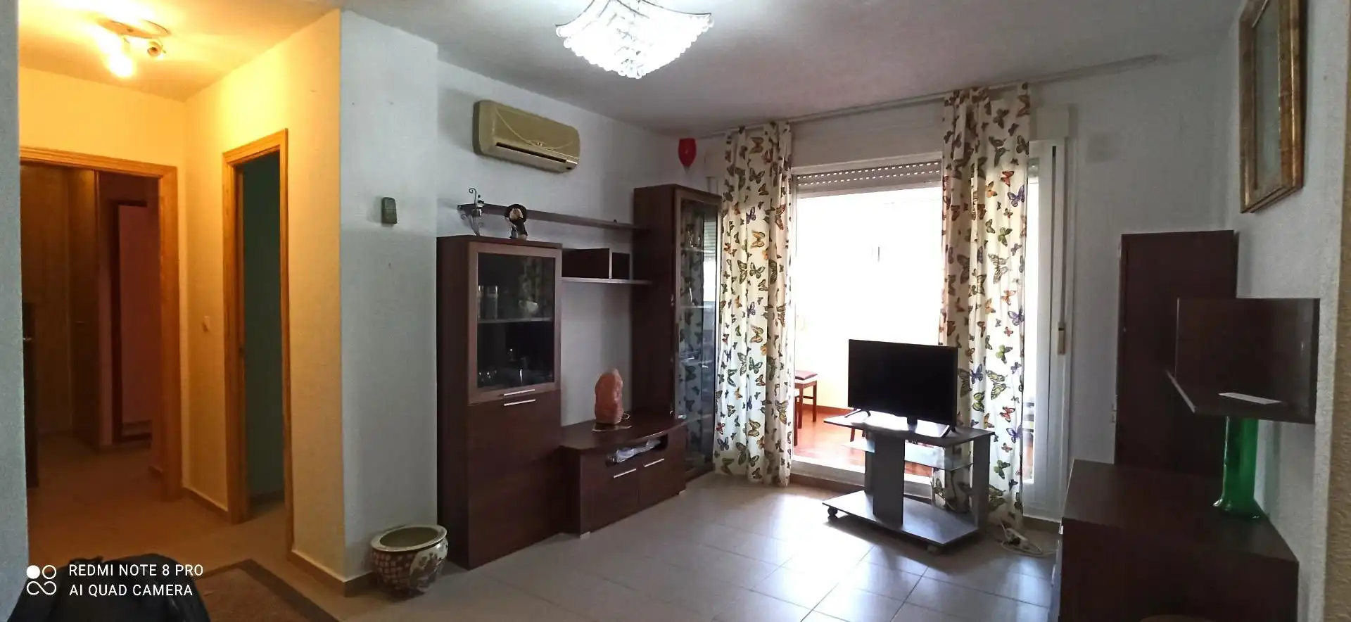 Sala d'estar de Pis de lloguer en Villajoyosa / La Vila Joiosa amb Aire condicionat, Jardí privat i Terrassa