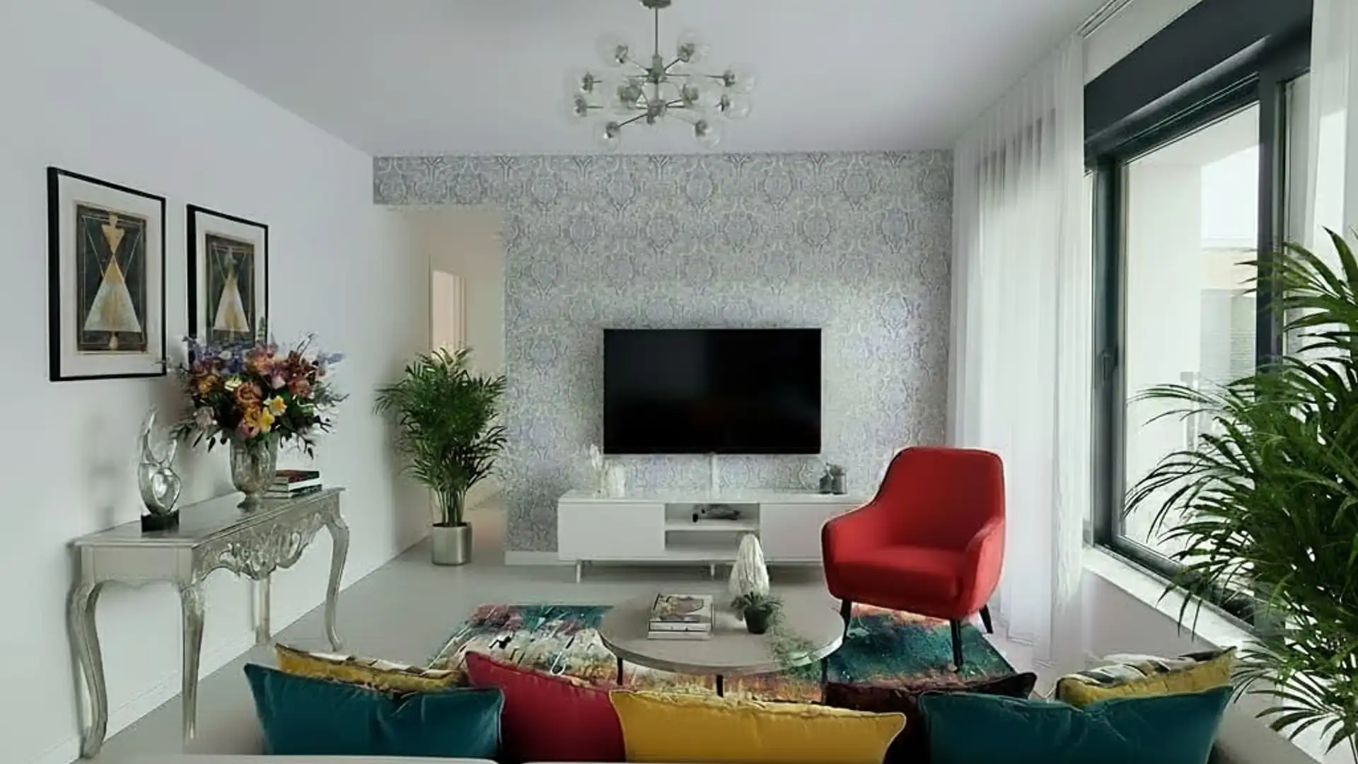 Sala d'estar de Planta baixa en venda en Ses Salines amb Aire condicionat, Calefacció i Terrassa